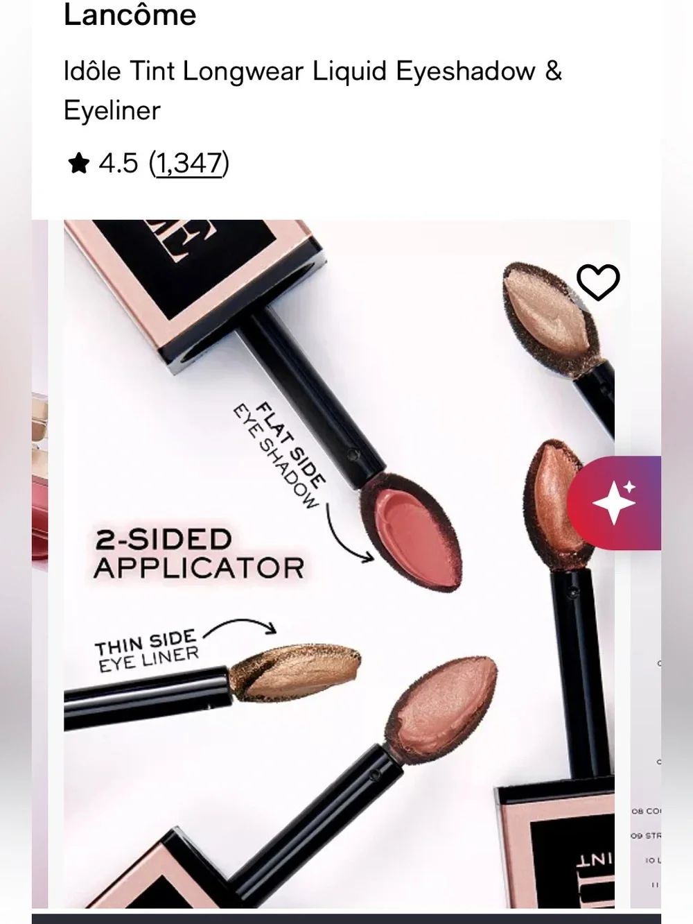 Lancôme Idole Tint long wear Liquid Eyeshadow (11 rich espresso